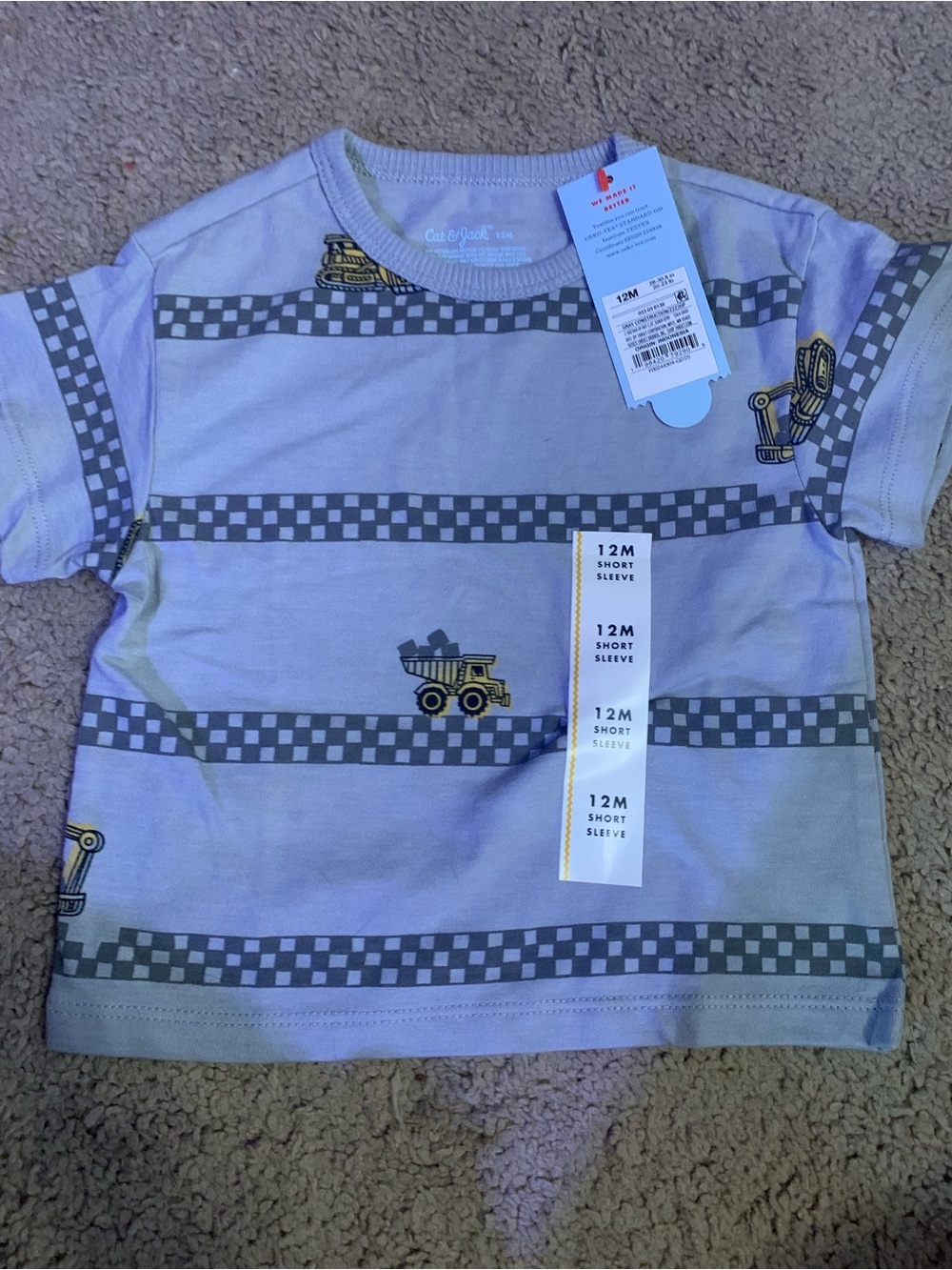 Cat & Jack Boys T-Shirt Bundle -12M & 18M - Picture 2 of 3